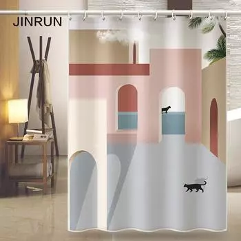 Утолщенная водонепроницаемая занавеска для ванной комнаты, устойчивая к плесени, занавеска для душа, занавеска для душевой перегородки, занавеска для душа, занавеска для ванной комнаты, бесплатная перфорация 80x180