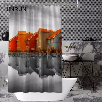 Утолщенная водонепроницаемая занавеска для ванной комнаты, устойчивая к плесени, занавеска для душа, занавеска для душевой перегородки, занавеска для душа, занавеска для ванной комнаты, бесплатная перфорация 80x180