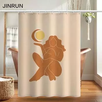 Утолщенная водонепроницаемая занавеска для ванной комнаты, устойчивая к плесени, занавеска для душа, занавеска для душевой перегородки, занавеска для душа, занавеска для ванной комнаты, бесплатная перфорация 80x180