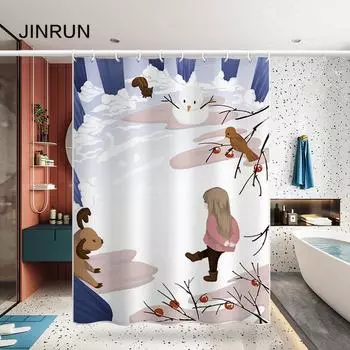 Утолщенная водонепроницаемая занавеска для ванной комнаты, устойчивая к плесени, занавеска для душа, занавеска для душевой перегородки, занавеска для душа, занавеска для ванной комнаты, бесплатная перфорация 80x180