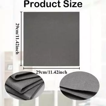 Утолщенная волшебная салфетка для чистки из микрофибры, полотенце для чистки стекол, многоразовые моющиеся тряпки для чистки кухонных стекол, инструментов для чистки автомобилей 1PC серый