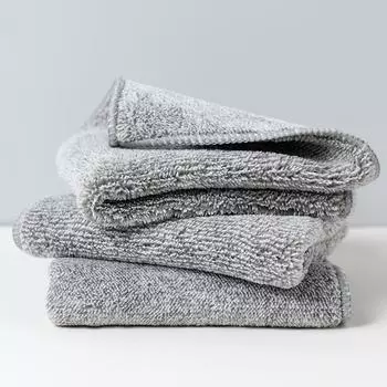 Утолщенная впитывающая ткань из бамбукового древесного угля, не оставляющая волос, без масла, для кухни, чистое бамбуковое волокно, для промасливания, полотенце для мытья посуды, домашнее хозяйство 30*30cm серый