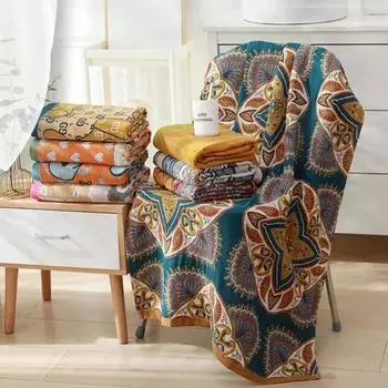 Утолщенное марлевое банное полотенце Роскошное полотенце для лица Полотенце для сухих волос Полотенца для душа Парные 3