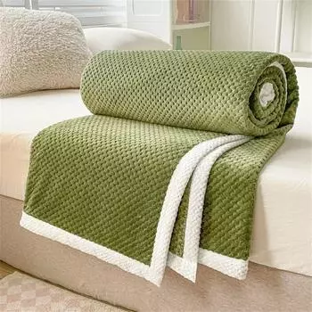 Утолщенное одеяло Мербау, чехол для дивана, украшение для спальни, теплые пледы для кровати, кондиционера, офисное одеяло для сна, шаль 100x150cm
