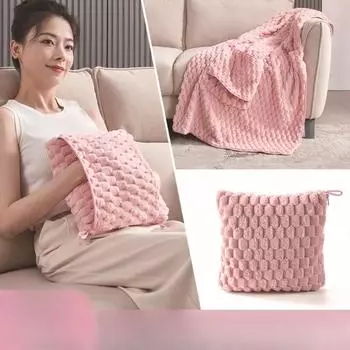 Утолщенное однотонное одеяло для дивана, одеяло для хранения офисного кондиционера