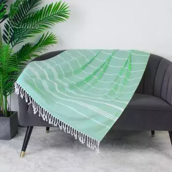 Утолщенное пляжное полотенце с кисточками, дополнительное одеяло, одеяло размера Queen Full Size, легкое охлаждающее большое одеяло Aqua 1pc арбуз красный