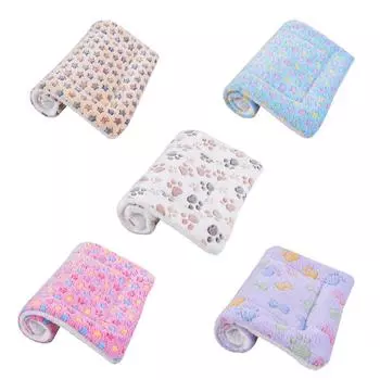 Утолщенное плюшевое одеяло для домашних животных, кошачье гнездо, коврик для сна для кошек, собачья будка, коралловое бархатное одеяло для собак, хлопковая подкладка, теплая подкладка-гнездо S32*25CM