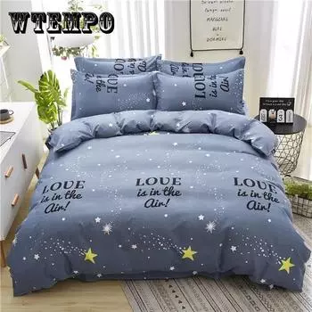 Утолщенное шлифовальное постельное белье из четырех частей, пододеяльник, одинарный, двойной, комплект постельного белья для студенческого общежития 1.5m