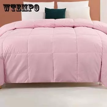 Утолщенное теплое пуховое одеяло, антибактериальное однотонное большое одеяло, домашнее постельное белье 200*230cm3kg