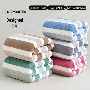 Утолщенное впитывающее банное полотенце, мягкое полотенце для лица для дома 35*75cm