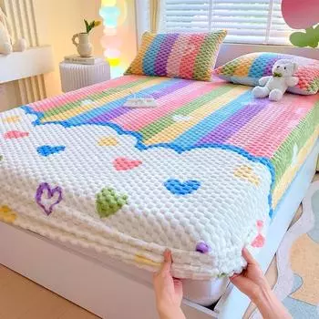 Утолщенные бархатные шапочки Doudou, жаккардовые зимние теплые бархатные утолщенные защитные чехлы Simmons, чехлы для подушек для пальм pillowcase