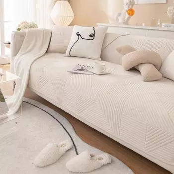 Утолщенные чехлы для диванов в скандинавском стиле с геометрическим рисунком, Нескользящий мягкий коврик для диванной подушки, чехол для дома, угловой угловой L-образный чехол для полотенец для дивана 1 30x50CM pillowcase