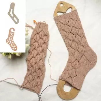 Утолщенные деревянные блокаторы носков для вязания One Size