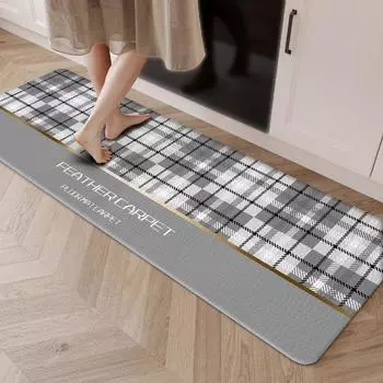 Утолщенные длинные коврики из ПВХ-кожи для кухни, антиусталостные коврики для дома 44*70CM*10MM