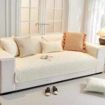 Утолщенные хлопковые чехлы для диванов, детские коврики для домашних животных, диваны, полотенца, противоскользящая защита для дивана, съемный чехол для дивана, одеяло для гостиной 70x70A