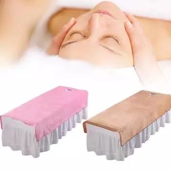 Утолщенные косметические простыни белые 80*200см с дырочками 80*200cm белый