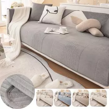 Утолщенные плюшевые чехлы для диванов, коврики для домашних животных, диваны, полотенца, противоскользящие чехлы для диванов, съемные чехлы для диванов, одеяло для гостиной 70x70cm 1pc