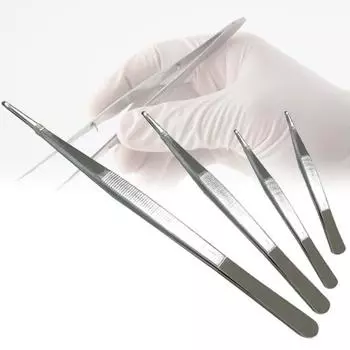 Утолщенные противоскользящие щипцы длиной 12,5–30 см, многоцелевые пинцеты из пищевой нержавеющей стали, зажим для 12.5cm