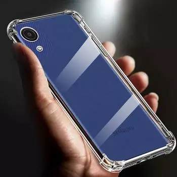 Утолщенные противоударные чехлы из мягкого ТПУ с подушкой безопасности для Samsung Galaxy A03 Core 6,5 дюйма, прозрачная задняя крышка SM-A032F/DS For Samsung A03 Core чистый