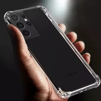 Утолщенные противоударные прозрачные мягкие чехлы для телефонов TPU для Samsung Galaxy S21 Plus 5g, прозрачная задняя крышка S 21 FE Ultra for samsung s21 прозрачный