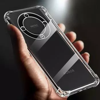 Утолщенные противоударные прозрачные мягкие чехлы для телефонов TPU 6,67 дюйма для Honor Magic5 Lite, 5 г, прозрачная задняя крышка RMO-NX3 Funda For Magic5 Lite чистый