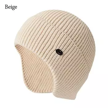 Утолщенные шапки-бини, сохраняющие тепло, вязаная шапка, повседневная шапка-чепчик для мужчин и женщин