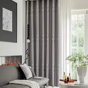 Утолщенные жаккардовые плотные шторы для гостиной, спальни, домашний декор, оконная занавеска W150*H150cm