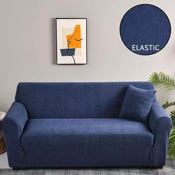 Утолщенный эластичный чехол для дивана для гостиной, всесезонный универсальный тканевый противоскользящий чехол для дивана, чехлы для дивана 1-Seat 90-140cm