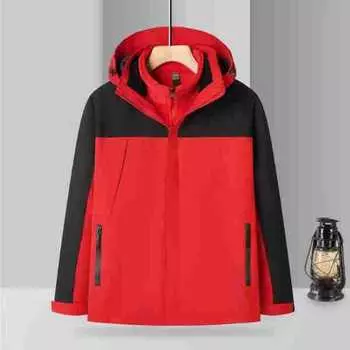 Утолщенный бархат Silver Fox Velvet три в одном водонепроницаемый и ветрозащитный съемный комбинезон для кемпинга и альпинизма M