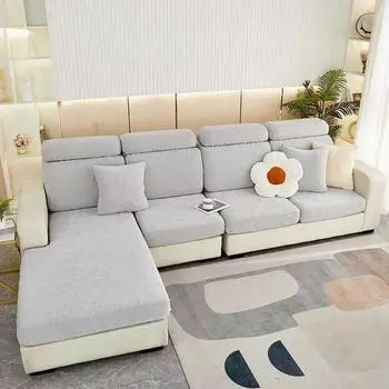 Утолщенный бархатный чехол для подушки на сиденье дивана, эластичный жаккардовый секционный чехол для дивана, L-образный чехол для углового кресла Backrest Cover S