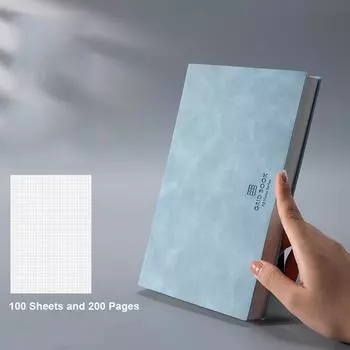 Утолщенный блокнот A4/A5/B5, большая сверхтолстая сетка, квадратная книжная сетка, дневник, тетради Cuaderno, матричный блокнот, дневник, сетка A5 розовый