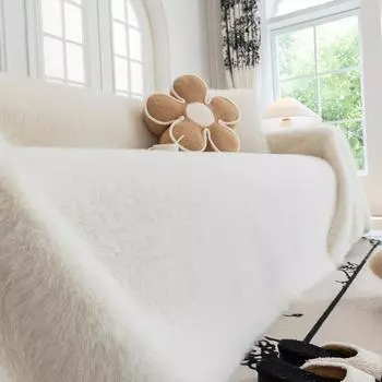 Утолщенный чехол для дивана из норки, полотенце, универсальный высококачественный плюшевый зимний чехол, одеяло, завернутый чехол 180X130