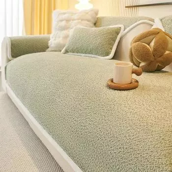 Утолщенный чехол для дивана из шенилла, универсальный нескользящий чехол для дивана Four Seasons, Г-образный защитный чехол для дивана и полотенца для гостиной 70x70 A