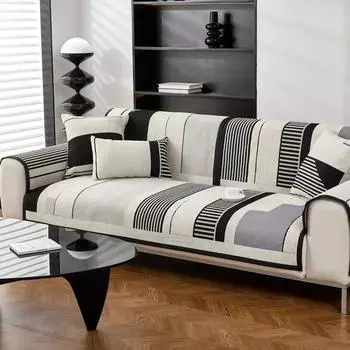 Утолщенный чехол для дивана из шенилла, универсальный нескользящий чехол для диванной подушки, полотенца для гостиной, подлокотника дивана, чехол для канапе 70x70