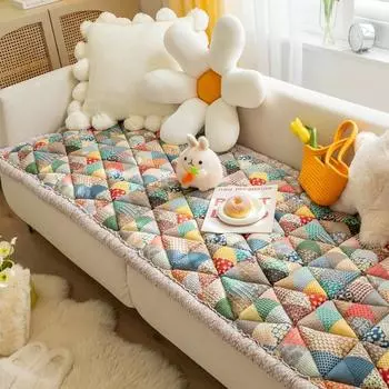 Утолщенный чехол для дивана, противоскользящий чехол для сиденья, европейский чехол для дивана, полотенце для гостиной, все сезоны 60X160cm