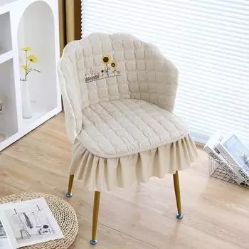 Утолщенный чехол для стула для макияжа, чехол для стула, расческа, туалетный столик, скамья, поручень для маникюра для девочек One size