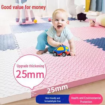 Утолщенный детский коврик из пеноматериала для ползания - стиль татами 30x30x1.0 Leaf Pattern Hot Selling