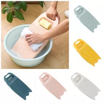 Утолщенный для стирки одежды, нескользящий, таз для стирки, пластиковая прачечная One Size синий