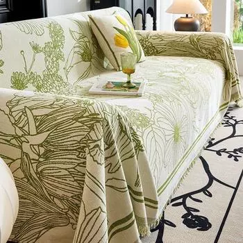 Утолщенный двухсторонний чехол для дивана, универсальный противоскользящий чехол для дивана на все четыре сезона, полотенце для дивана, полный чехол, цельная подушка для дивана 180*130