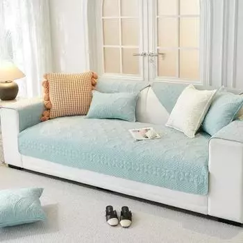 Утолщенный хлопковый чехол для дивана, полотенце для дивана, нескользящий коврик для дивана для гостиной, угловой диван, полотенце для сиденья, защита дома 1pc 30x50 pillowcase