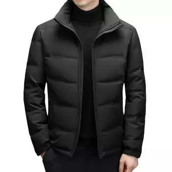 Утолщенный и бархатный теплый пуховик для экстремально холодной погоды, мужской короткий зимний новый мужской пуховик на утином пуху M