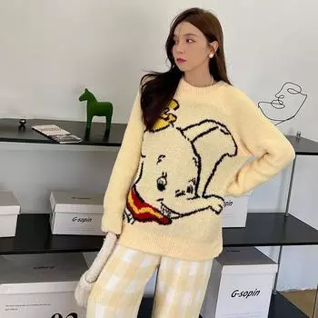 Утолщенный и теплый плед с изображением маленького слона, мягкая и мягчайшая пижама, женская осенне-зимняя домашняя одежда из кораллового бархата One Size синий