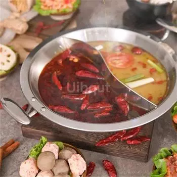 Утолщенный котел из нержавеющей стали марки 304 для жарки. Коммерческий трехслойный стальной котел для жарки. Индукционная плита с плоским дном.