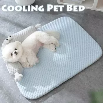 Утолщенный коврик для собак, прямоугольный коврик для собак, подушка-гнездо для собак из губки с эффектом памяти и дизайном подушки S