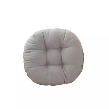 Утолщенный круглый коврик для стула, диванная подушка, однотонный дышащий коврик для сидения на спине для столовой, сада, дома розовый