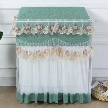 Утолщенный кружевной старомодный двухбарабанный чехол для стиральной машины, пыленепроницаемый, солнцезащитный, защита для домашнего декора, чехлы для стиральных машин 80*45*80cm