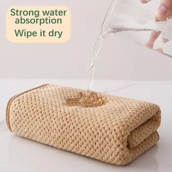 Утолщенный массажный стол для спа-салона, настил для лица, полотенце в виде ананаса, решетка с отверстиями, бандана, косметические полотенца, грелка для спа-салона розы красного