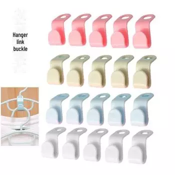 Утолщенный многослойный штабелируемый крюк для соединения вешалок green зелёный