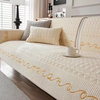 Утолщенный моющийся хлопковый чехол для дивана, Нескользящая подушка для дивана для гостиной, универсальная подушка для дивана, L-образный коврик для дивана, современный дом 70x70cm 1pcs