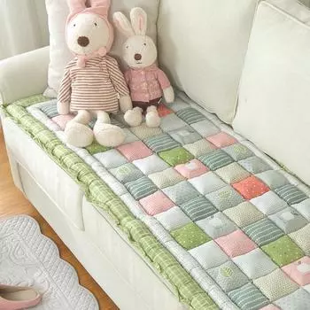 Утолщенный моющийся коврик для дивана, украшение для гостиной, противоскользящий коврик для эркера, удобная мягкая высококачественная напечатанная окрашенная подушка для сиденья 50x50cm 1pcs